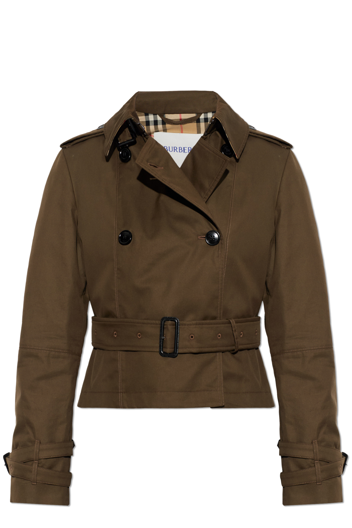 Green Short trench coat 'Swarby' Burberry - Vitkac AS